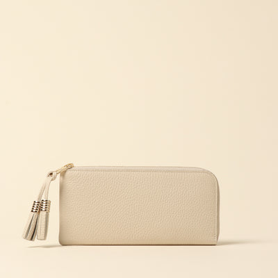 <Atelier Nuu> loop L-shaped long wallet / pink beige