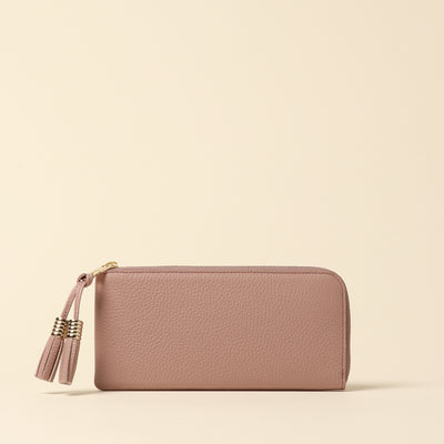 <Atelier Nuu> loop L-shaped long wallet / pink beige