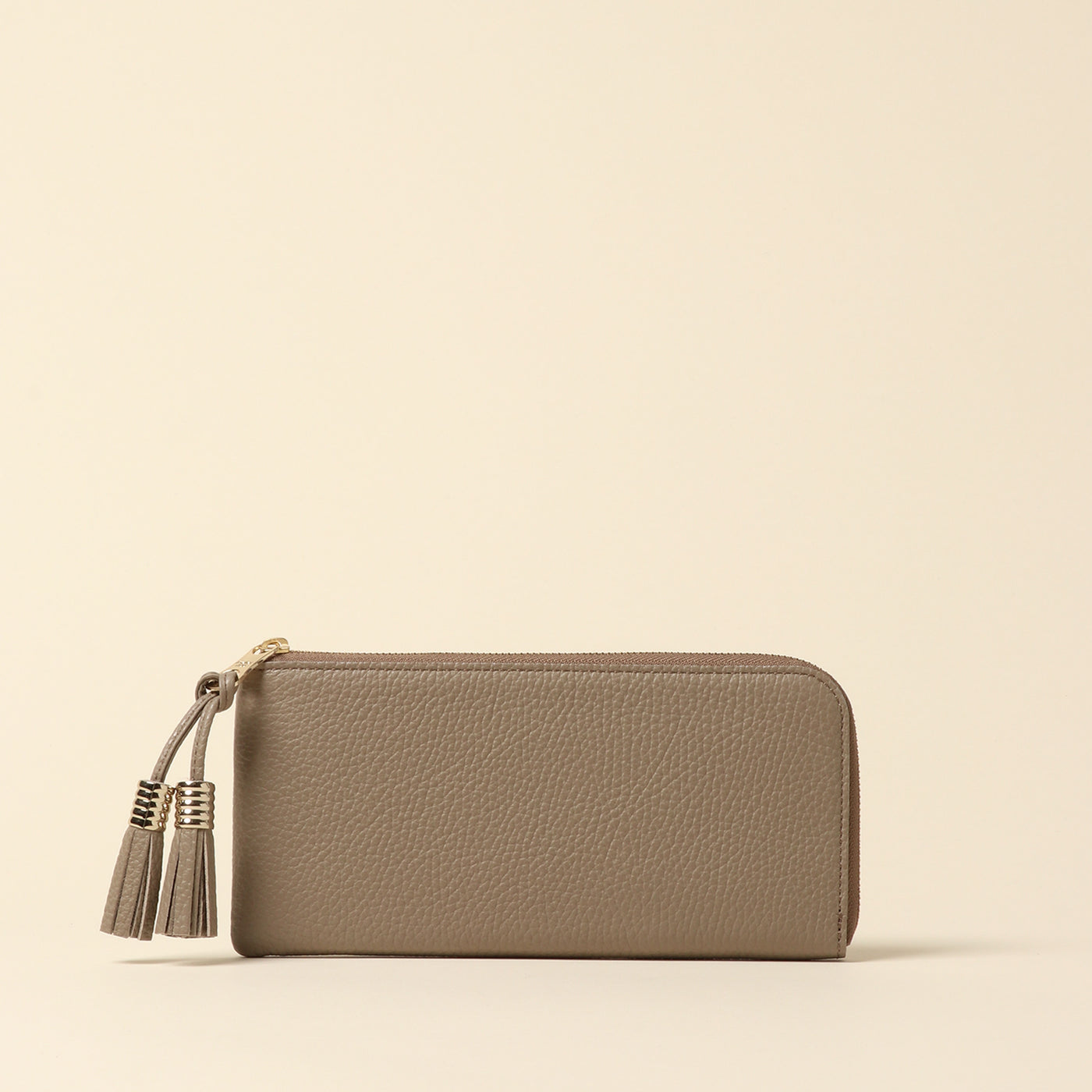 <Atelier Nuu> loop L-shaped long wallet / pink beige