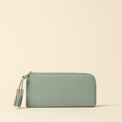 <Atelier Nuu> loop L-shaped long wallet / sky blue