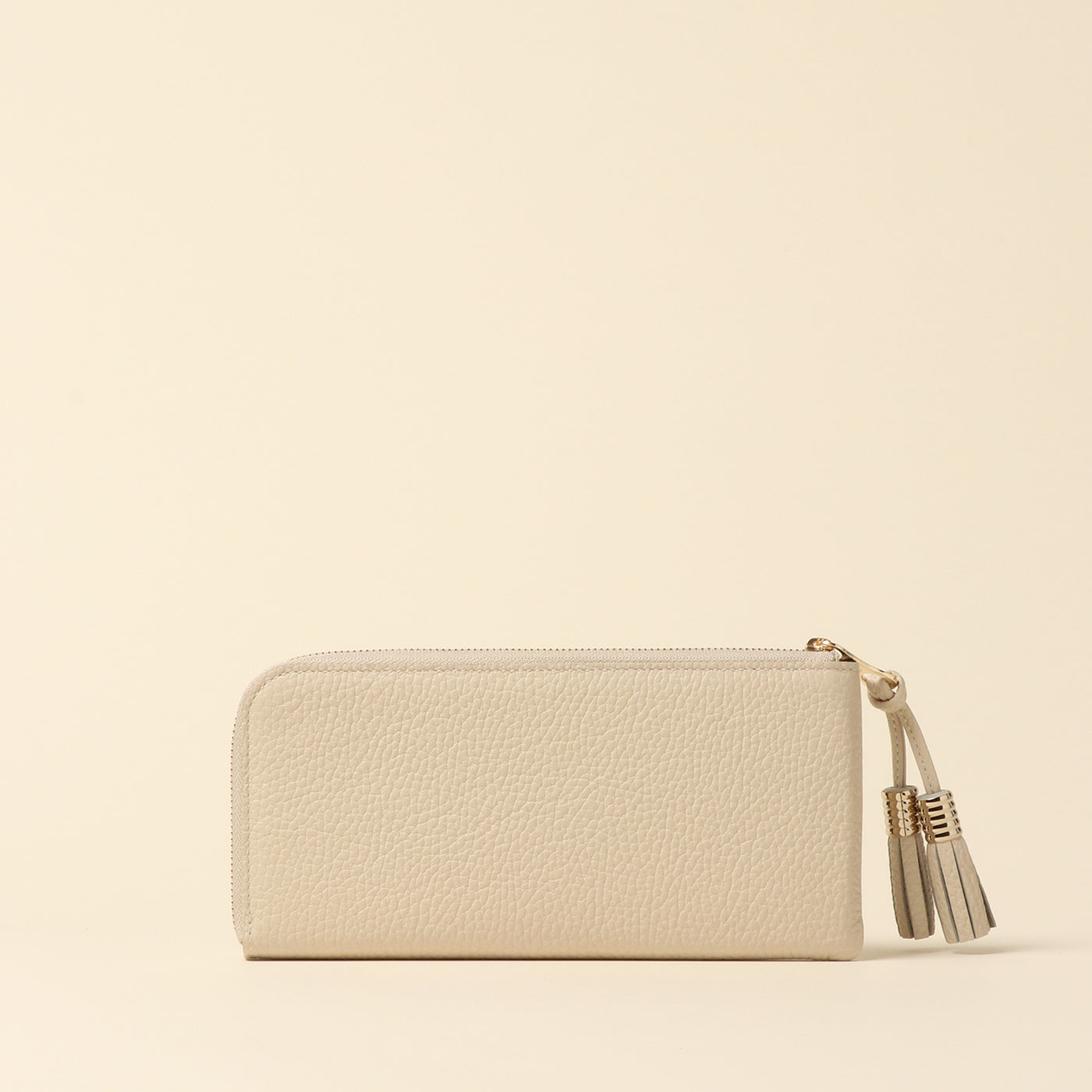 <Atelier Nuu> loop L-shaped long wallet / pink beige