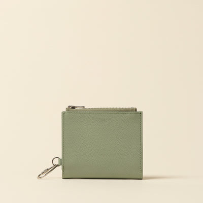 <CALDO tokyo japan> Opthional Ring Zip Mini Wallet / Mustard