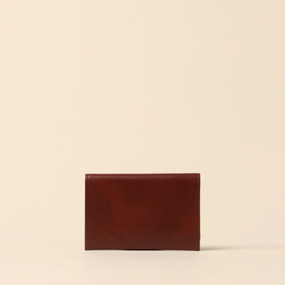 <CYPRIS> Business card holder in white Shirasagi leather, black