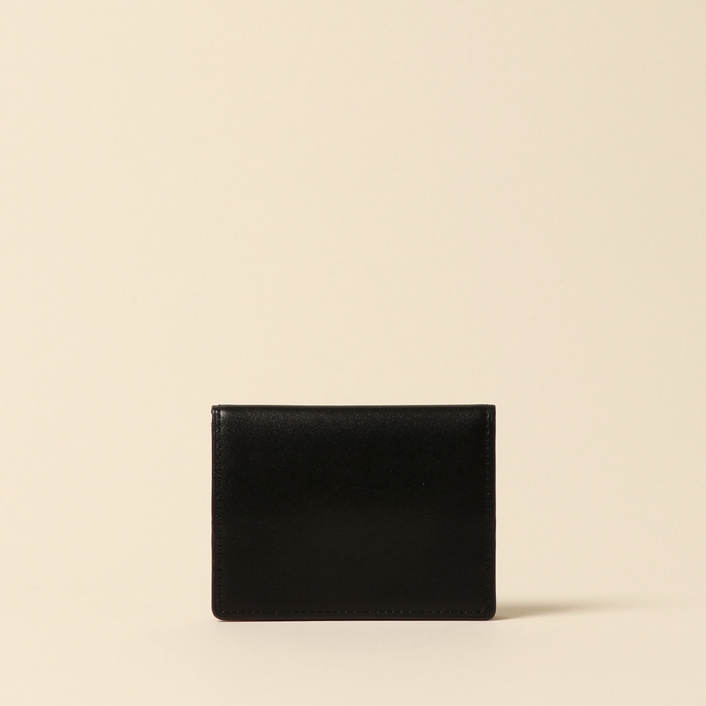 <CYPRIS> White Shirasagi leather box coin purse/black