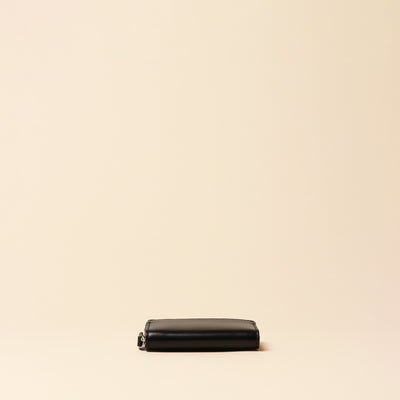 ＜フラソリティ＞ 水染めオイルコードバンラウンドコインケース/ブルー