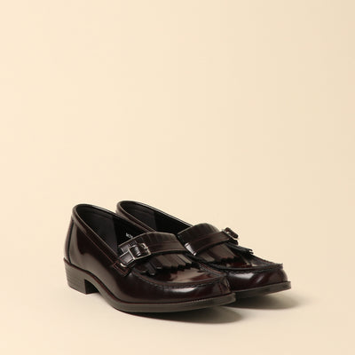 <HALTA> Casual quilted loafer / black