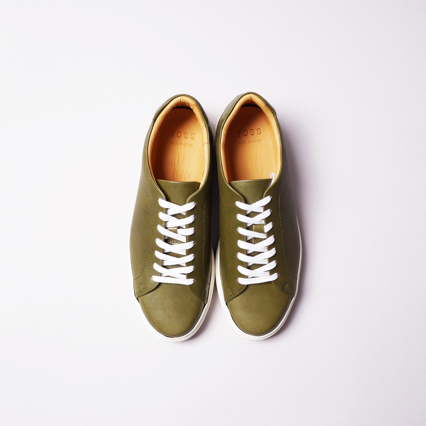 ＜TOSS> Chester lace-up leather sneakers,  Tanned Tochigi leather / natural