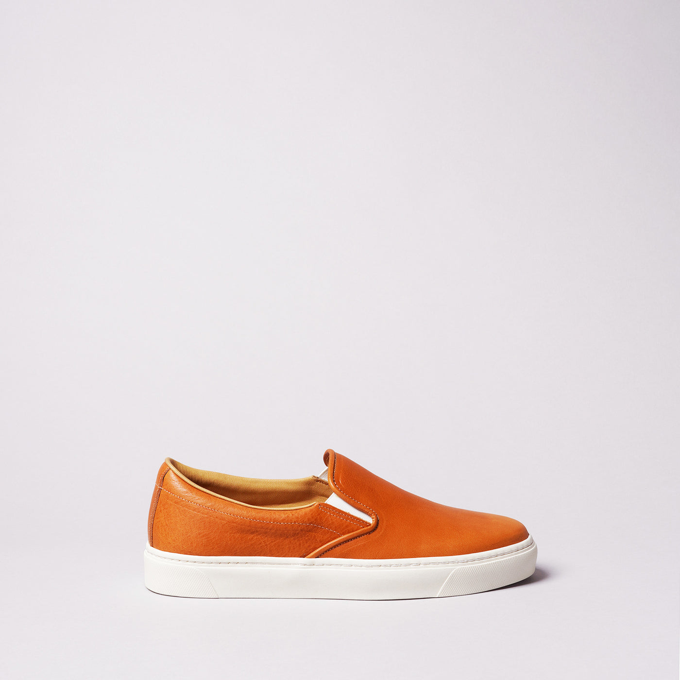 <TOSS> Lance Lance slip-on leather sneakers, Tanned Tochigi leather / brown