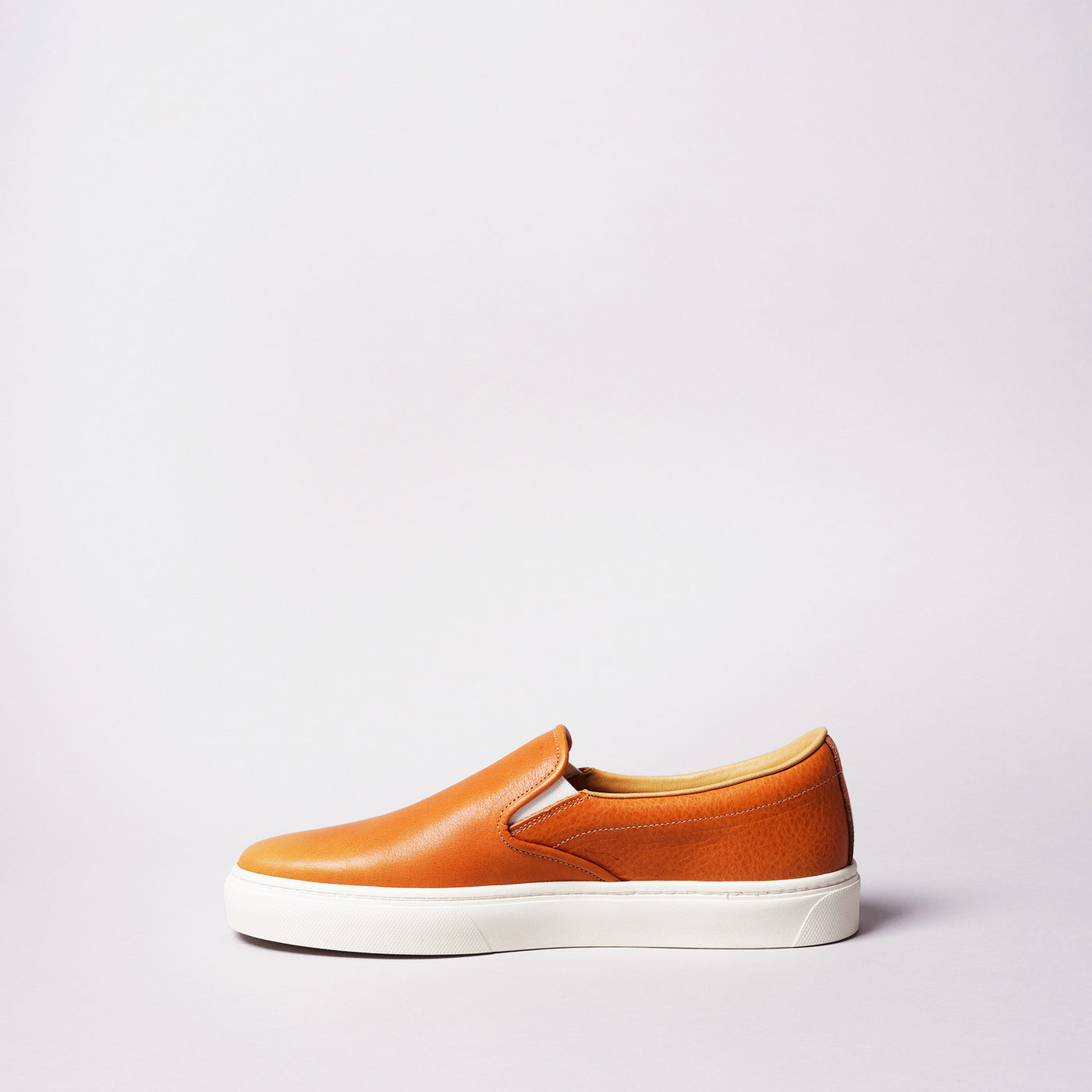 <TOSS> Lance Lance slip-on leather sneakers, Tanned Tochigi leather / brown