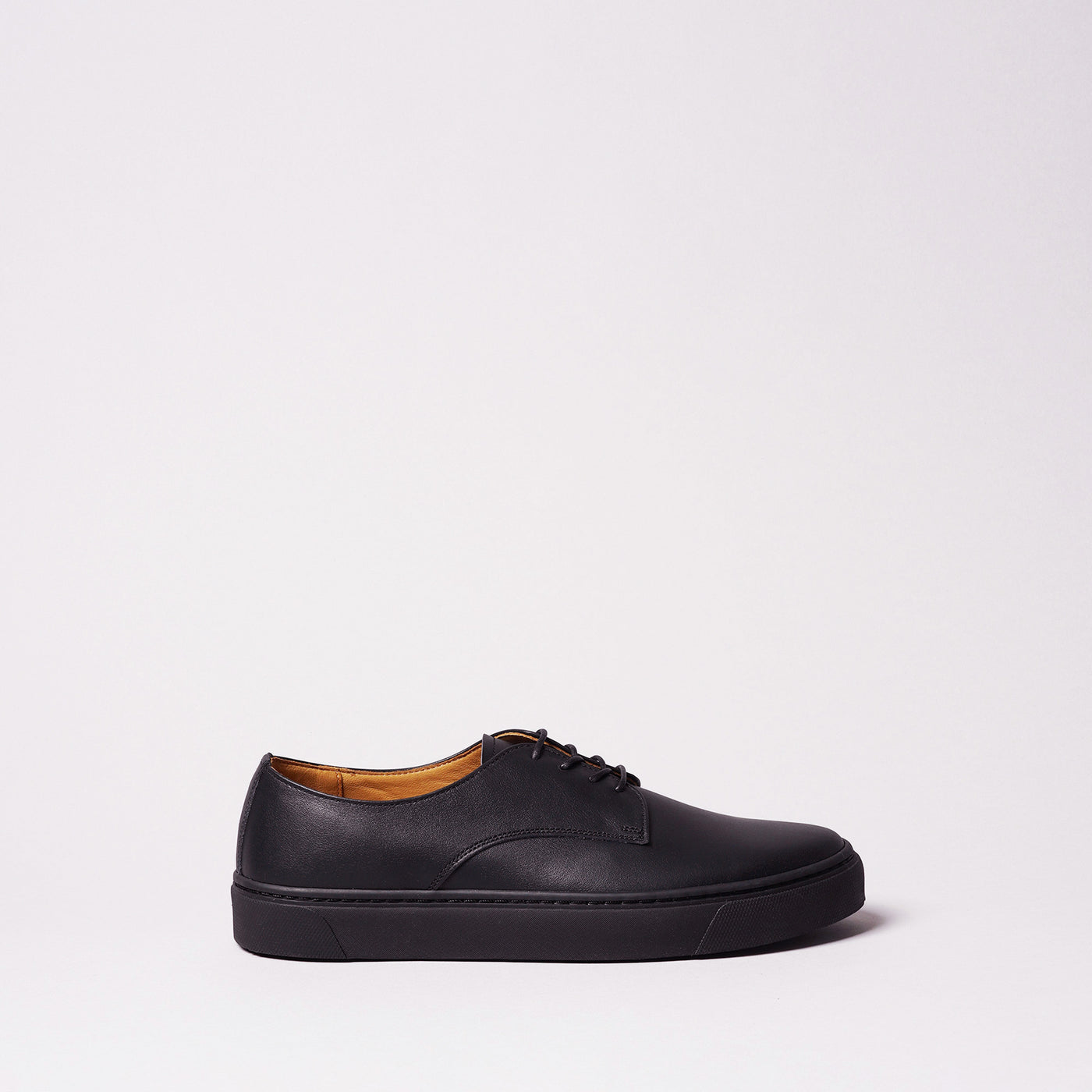 <TOSS> Bath Bath Lace-up Leather Sneaker  / Black