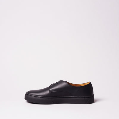 <TOSS> Bath Bath Lace-up Leather Sneaker  / Black