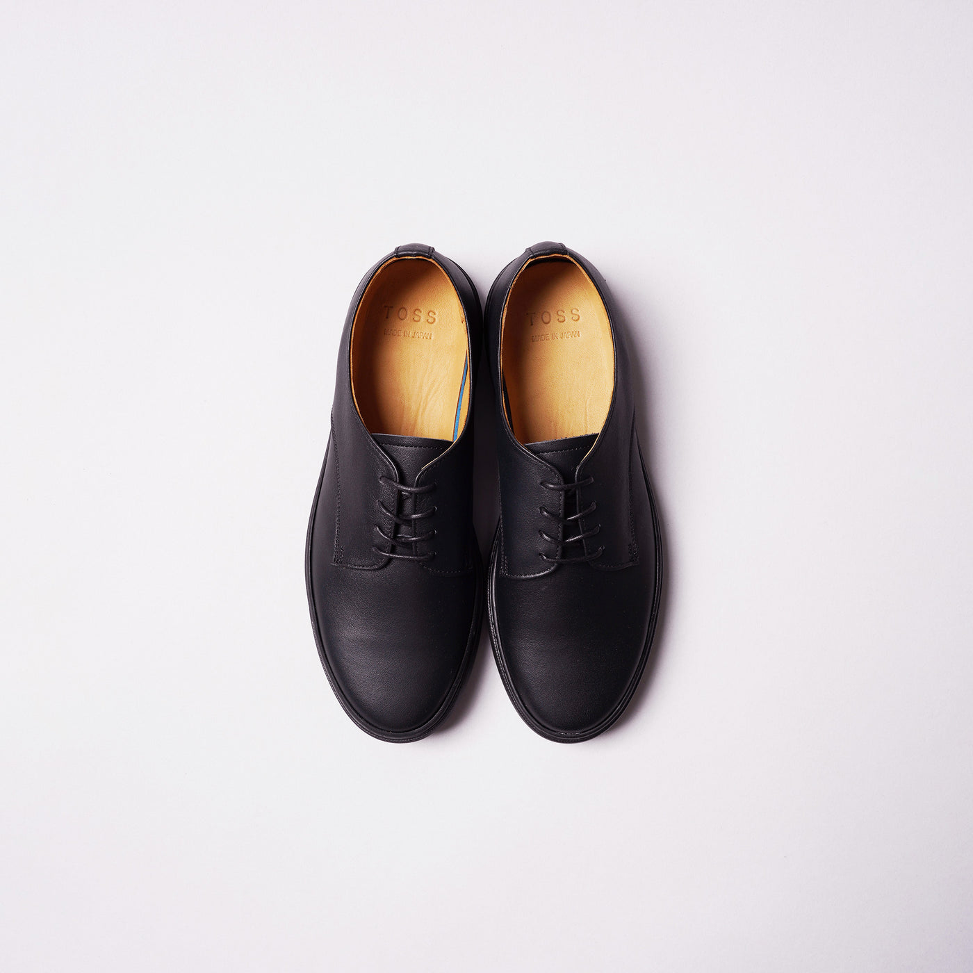 <TOSS> Bath Bath Lace-up Leather Sneaker  / Black