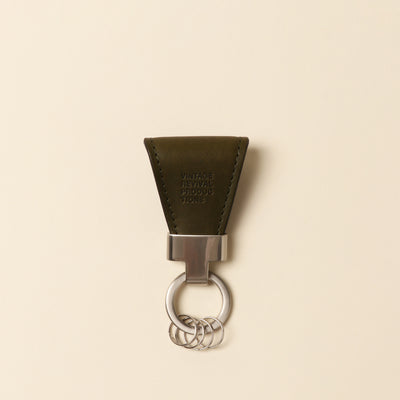 ＜Vintage Revival Productions＞ 塗油皮鑰匙扣 / 黑色