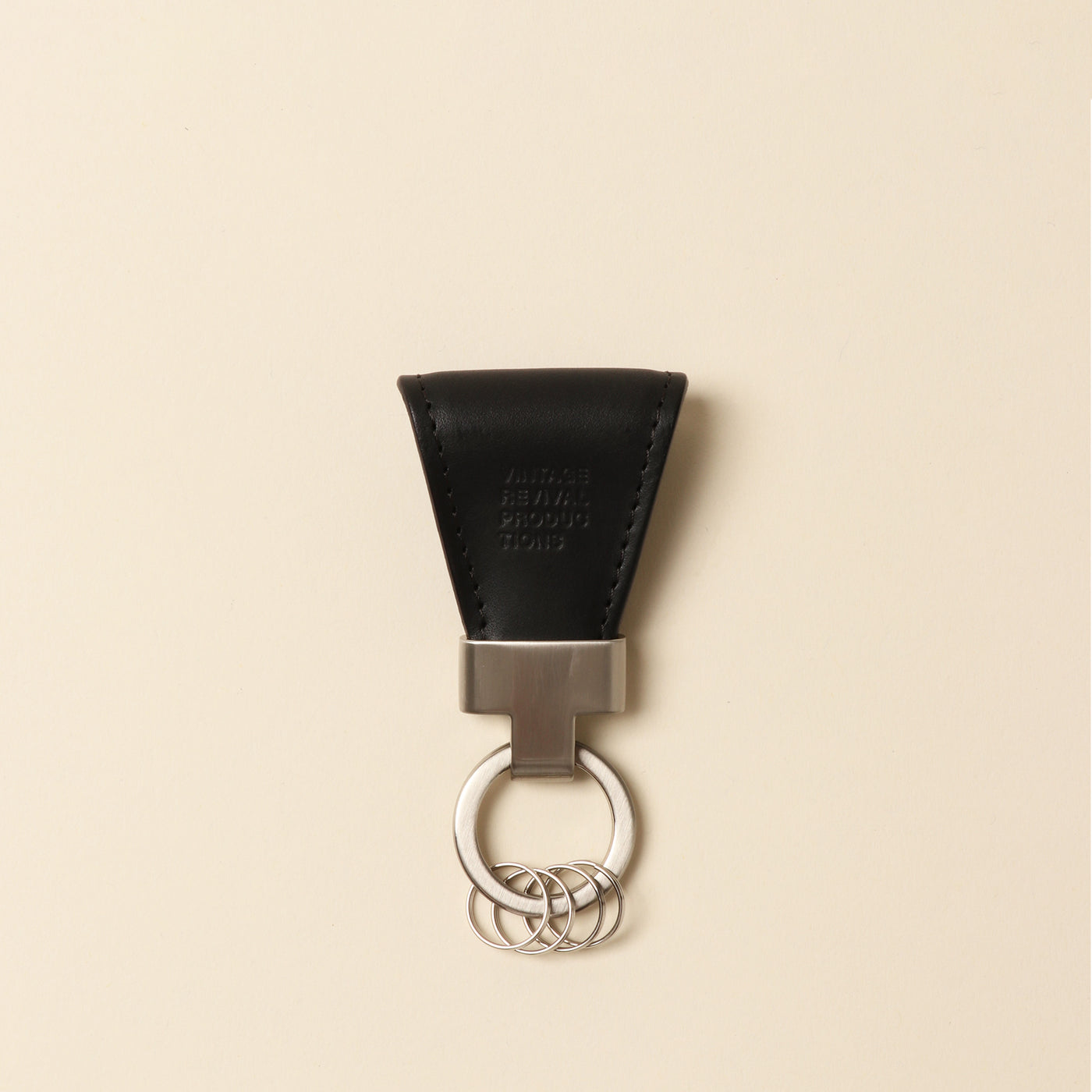 <Vintage Revival Productions> 塗油皮鑰匙扣 / 棕色