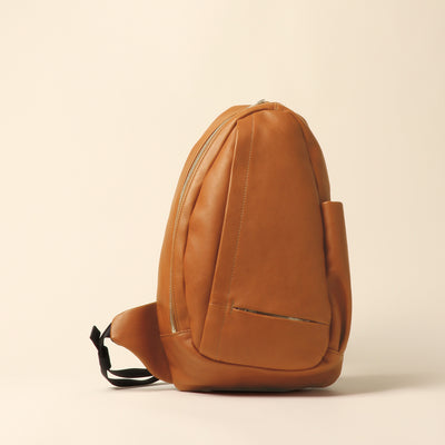 <Wild Swans> One-shoulder bag, cognac