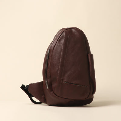 <Wild Swans> One-shoulder bag, cognac