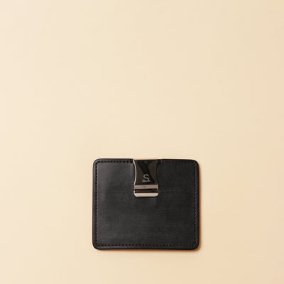 <Wild Swans> Money Clip Wallet / Black