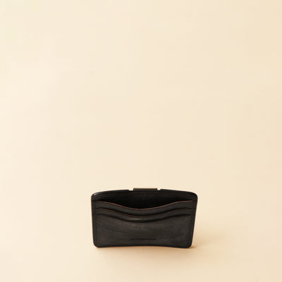 <Wild Swans> Money Clip Wallet / Black