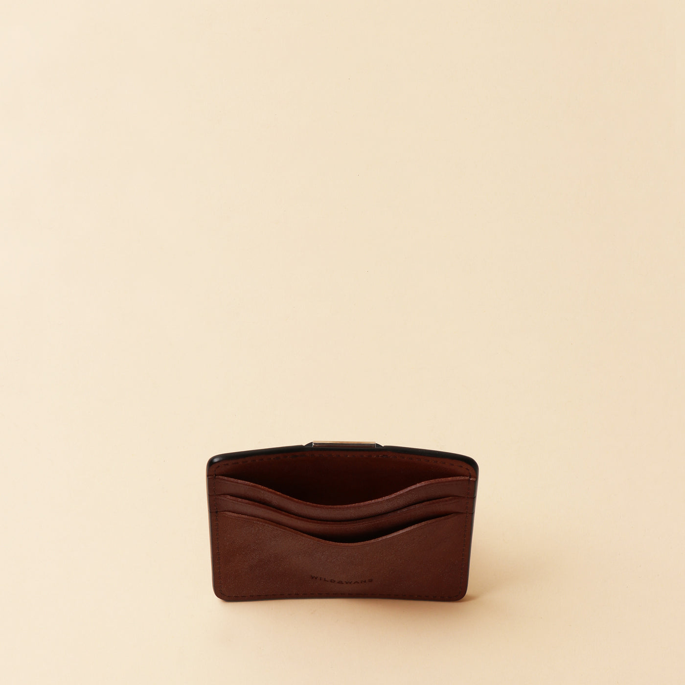 <Wild Swans> Money Clip Wallet / Black