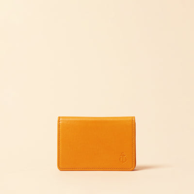 ＜Kiichi> Business card case (through gusset) / Red