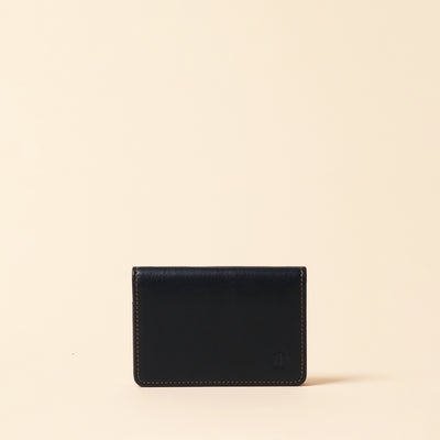 <Kiichi> Business card case (through gusset) / Navy