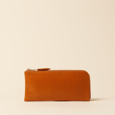 <Kiichi> Long wallet (L-shaped zipper) / Blue