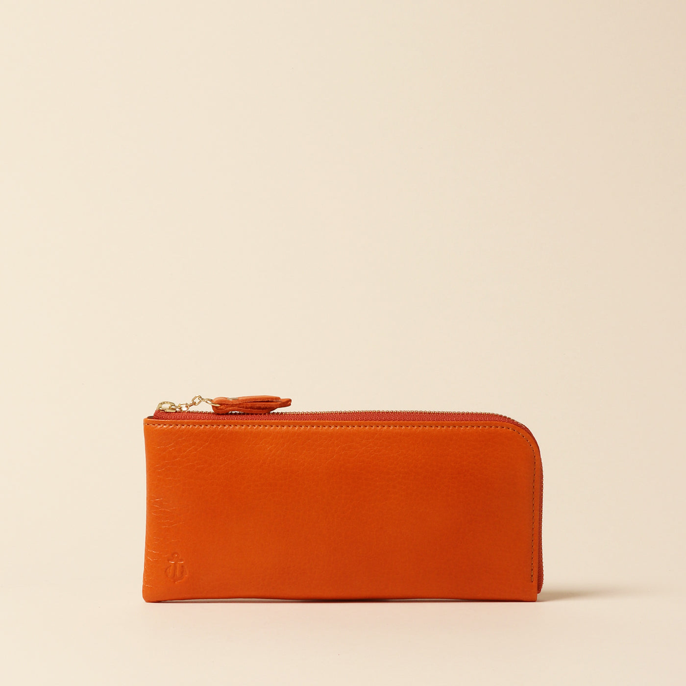 <Kiichi> Long wallet (L-shaped zipper) / Blue