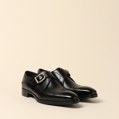 <Madras> Monk strap/black