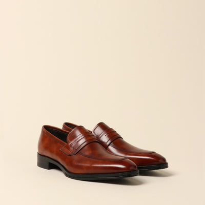 ＜madras＞Coin Loafer 經典樂福鞋/淺棕色