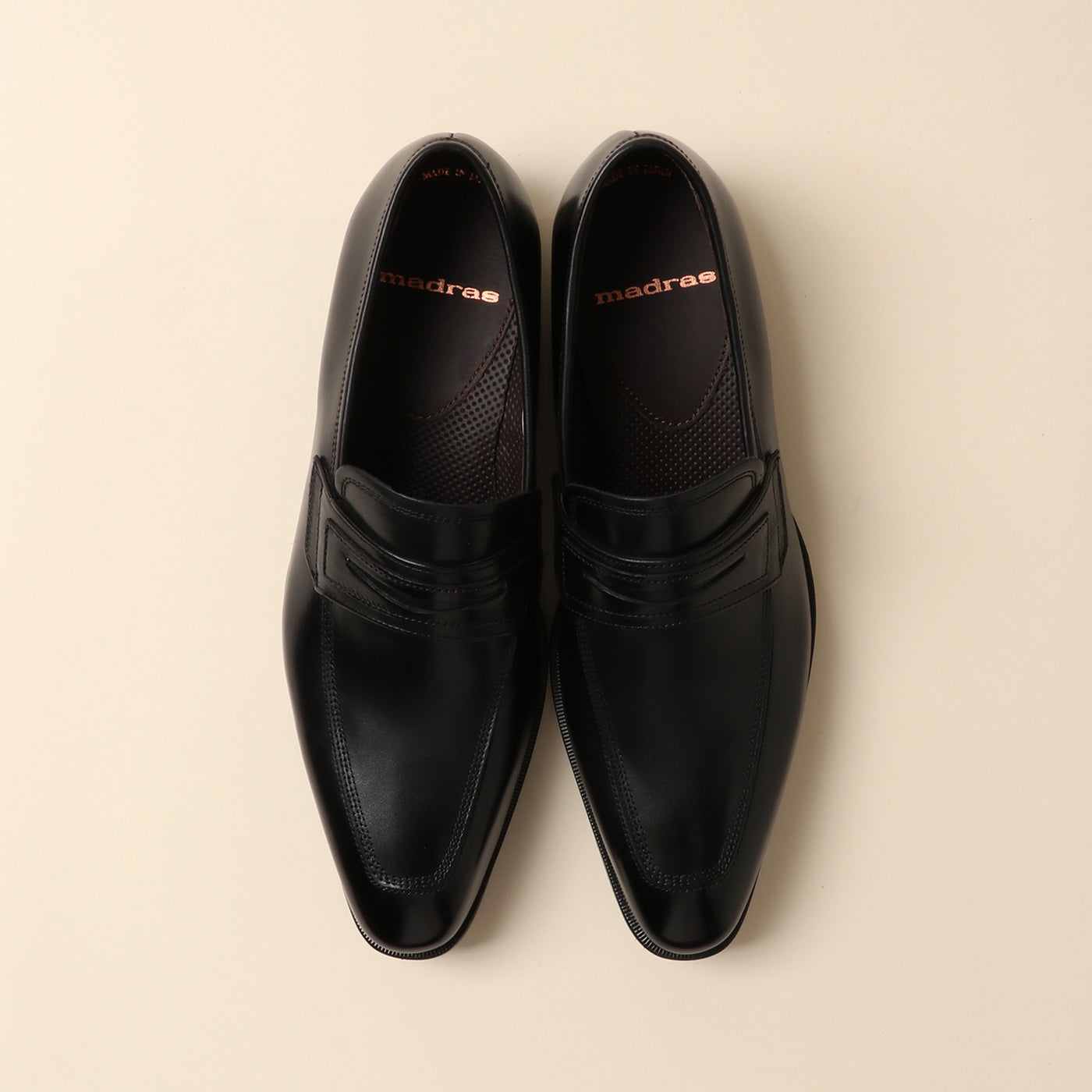 ＜madras＞Coin Loafer 經典樂福鞋/淺棕色