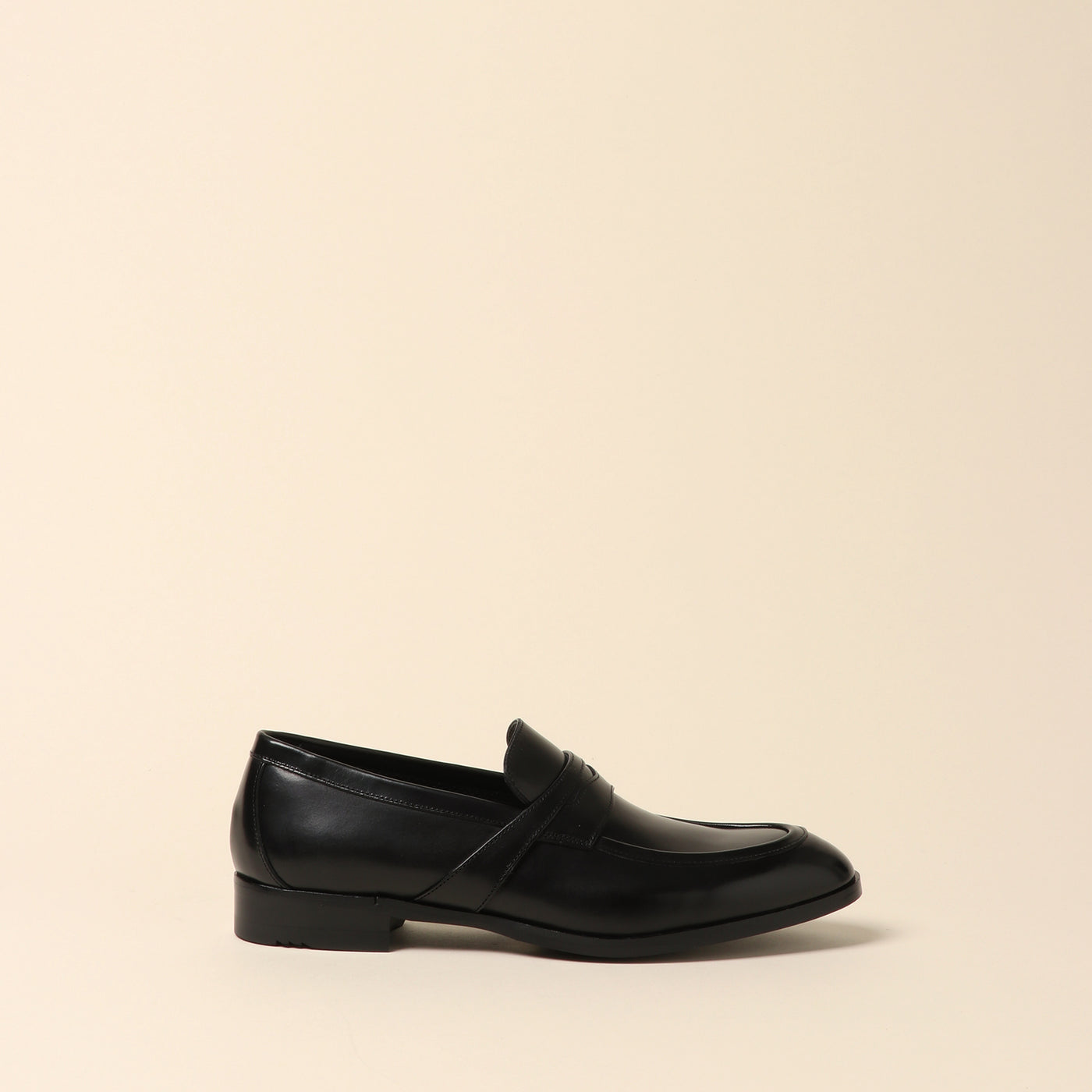 <Madras> Coin loafer/black