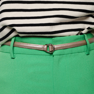 ＜ANNAK＞細版扣環腰帶/深棕色