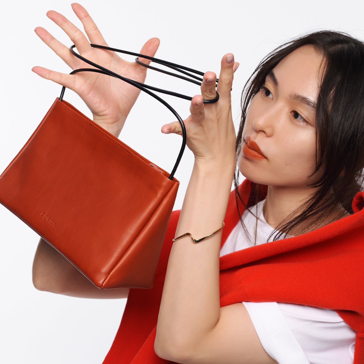 ＜CORGA＞CORD 側肩包/藍色