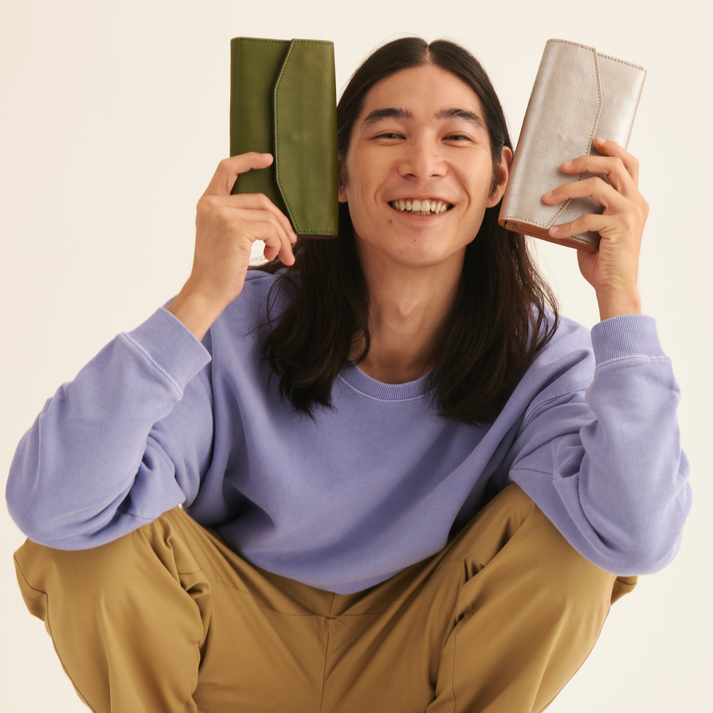 <Annak> Garçon shaped wallet / brown